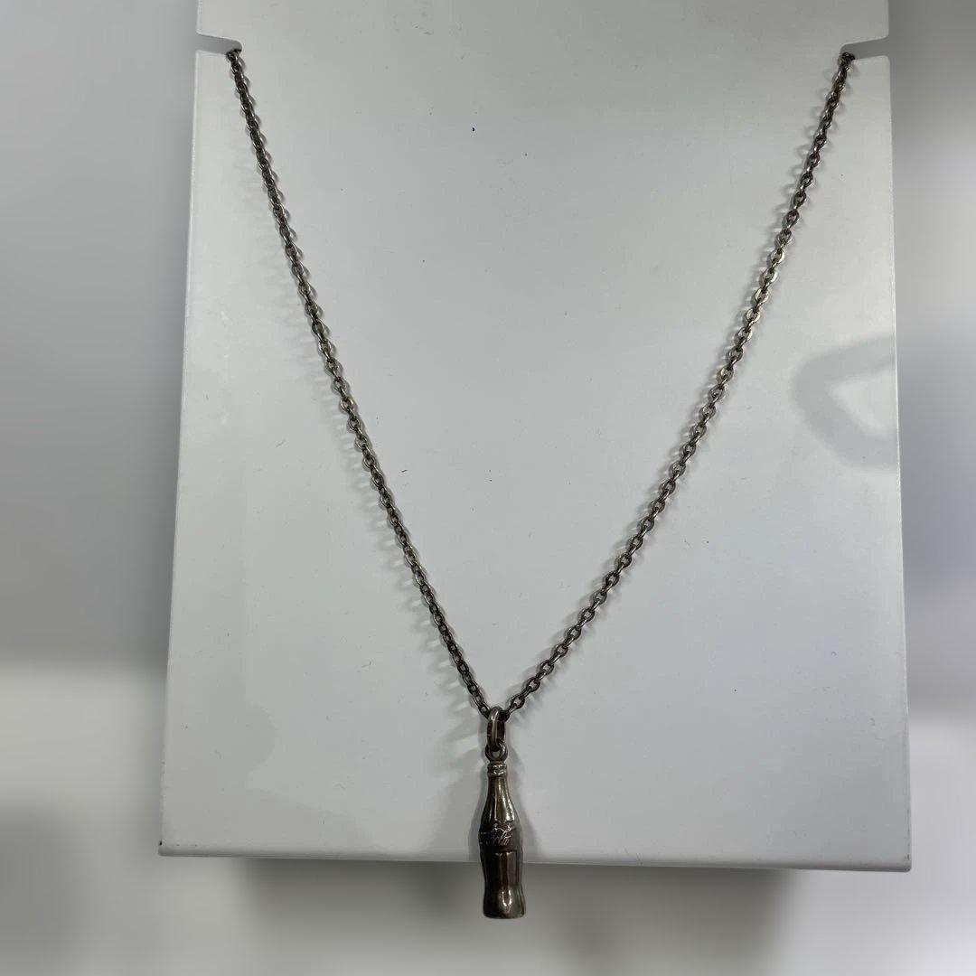 コカ・コーラボトル型シルバーネックレス