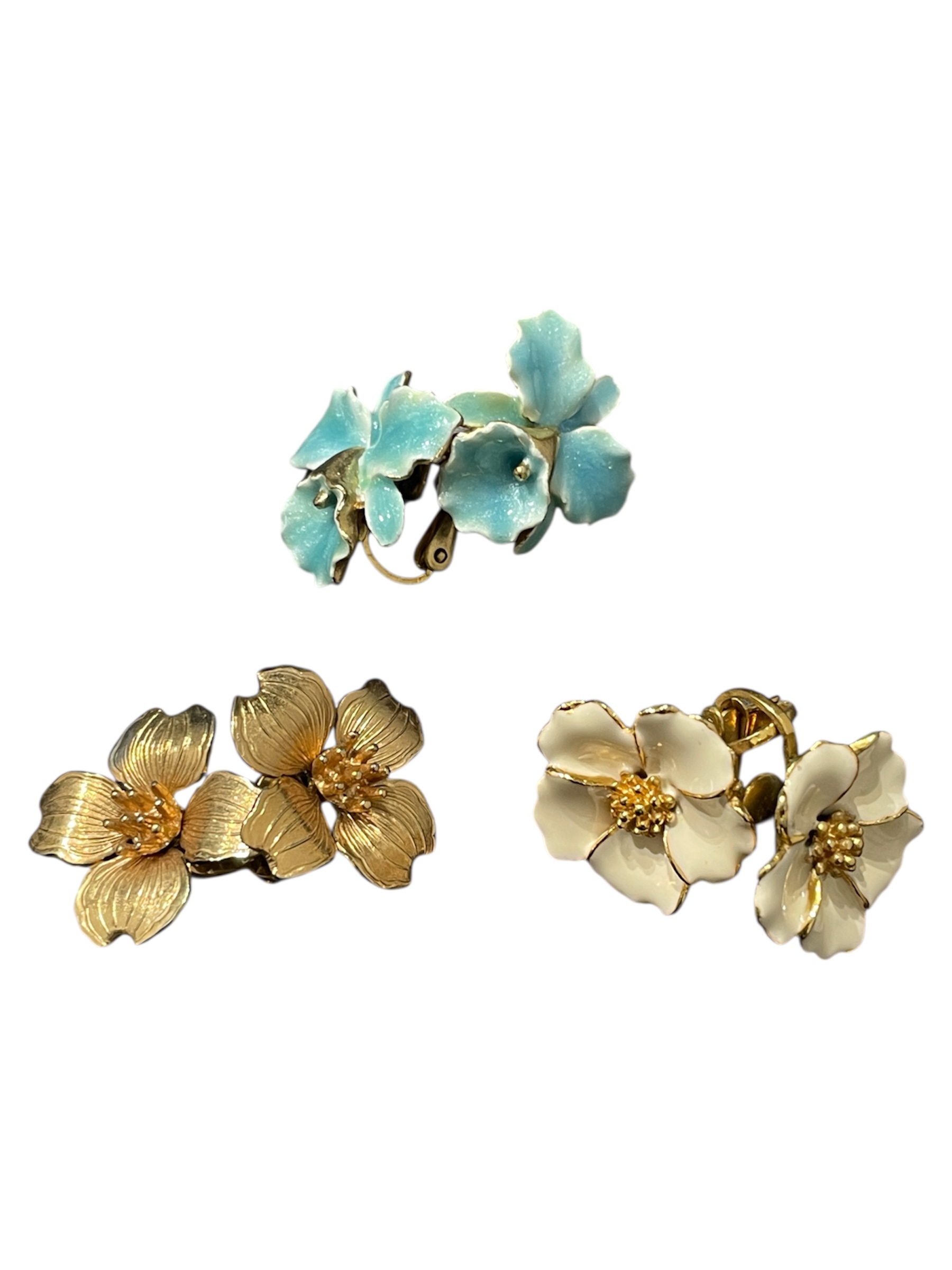 フラワーイヤリング 3点セット